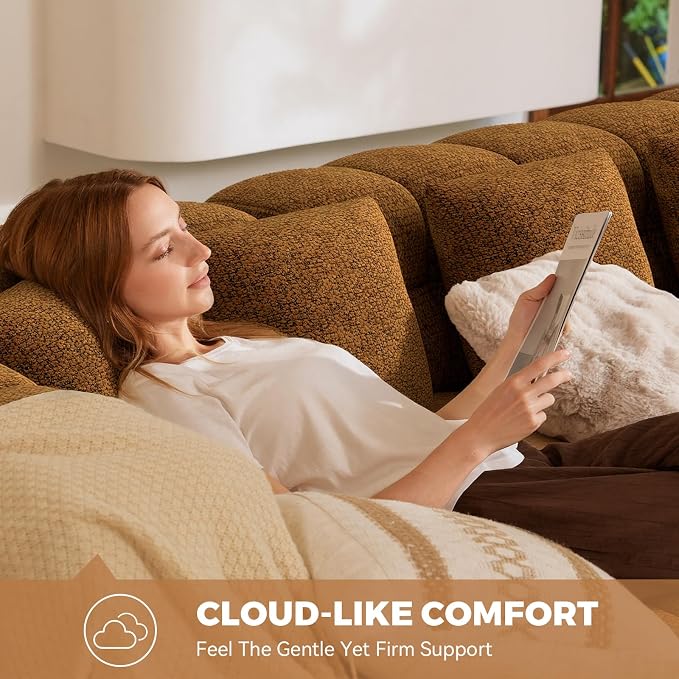 107" Boneless Couch with L - Image 8