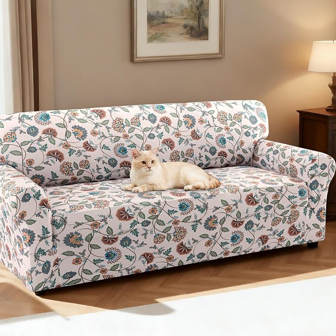 H.VERSAILTEX Printed Couch Covers Printed Sofa Cover High Stretch Couch Cover - Image 2