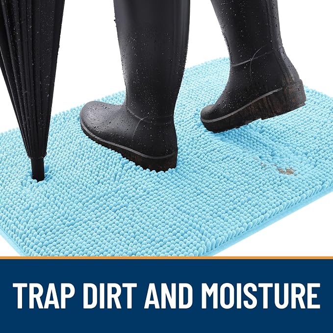 OLANLY Dog Door Mat for Muddy Paws 32x20, Absorbs Moisture and Dirt, Absorbent - Image 2