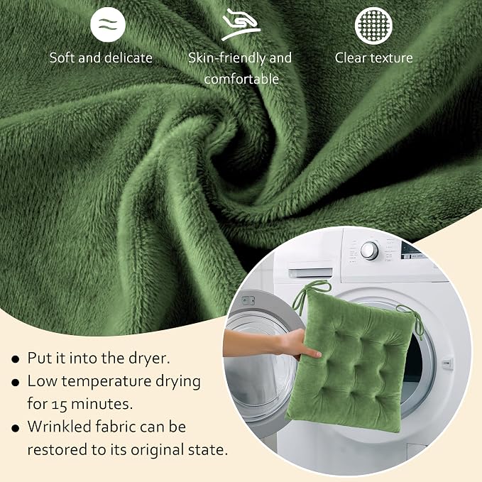 ELFJOY Rocking Chair Cushion Large Rocking Chair Pads - Image 4