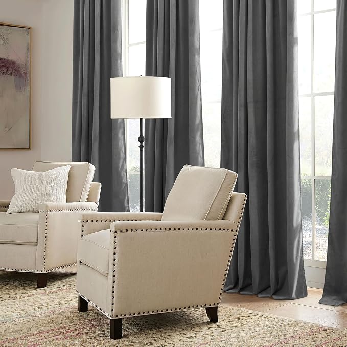 RYB HOME Velvet Blackout Curtains - Image 5