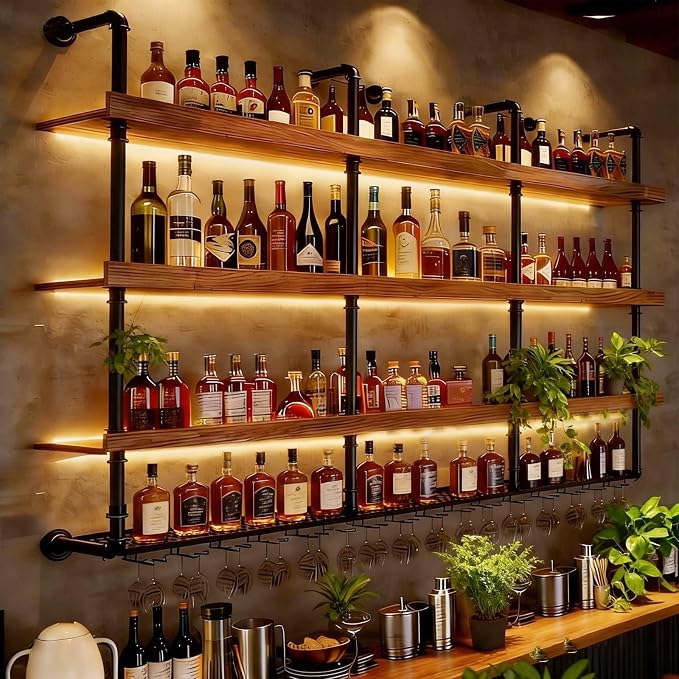 39.3in Wall Mounted Wine Rack by flowercart