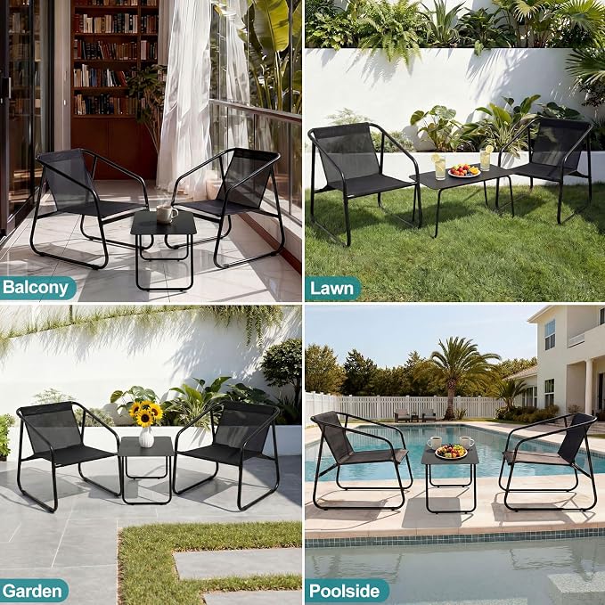 DUMOS 4 Piece Patio Furniture Set，Outdoor Patio Furniture Set - Image 8