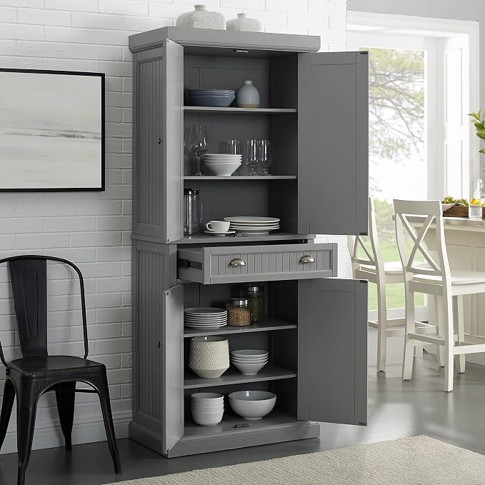Crosley Furniture Seaside Coastal Pantry Storage Cabinet - Image 8