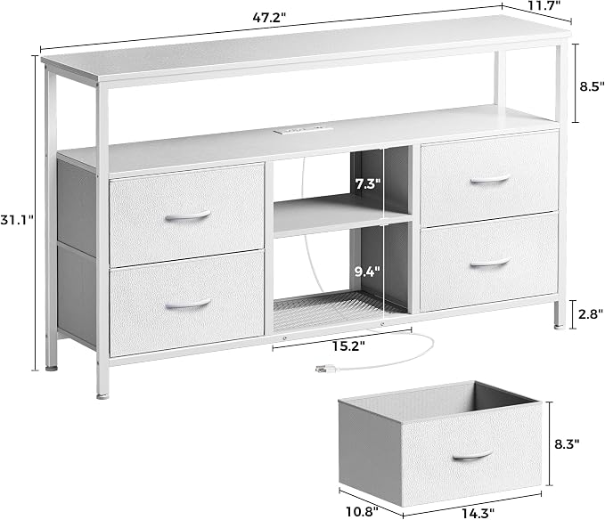 Huuger 47 Inch TV Stand Dresser - Image 7