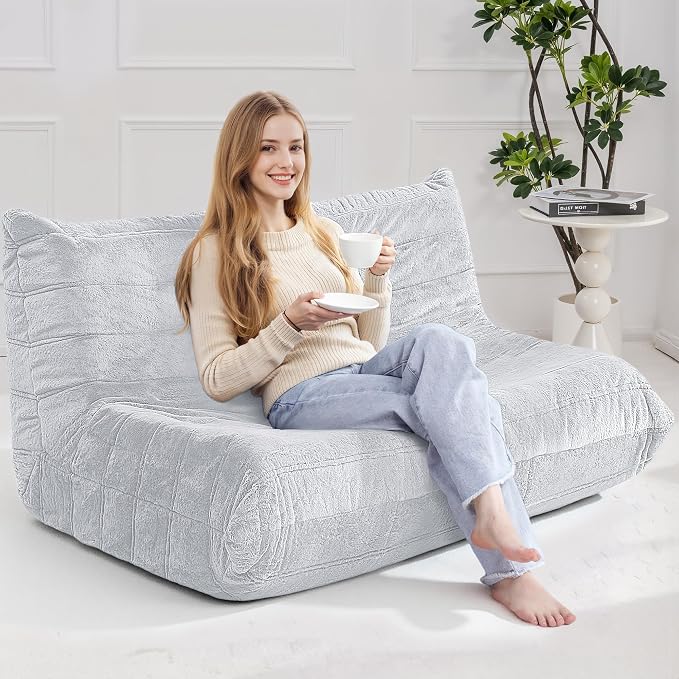 Bean Bag Loveseat Chair Big Sofa Beanbag Chair - Image 3