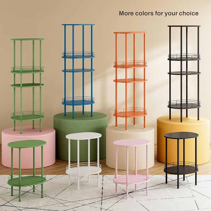 Small Modern Oval Side Table - Image 7