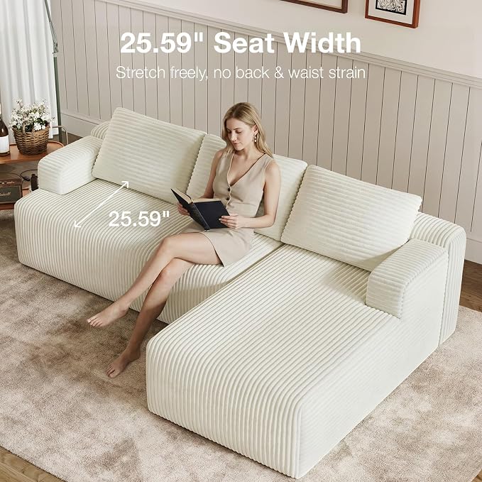Novilla L-Shape Sectional Couches - Image 16