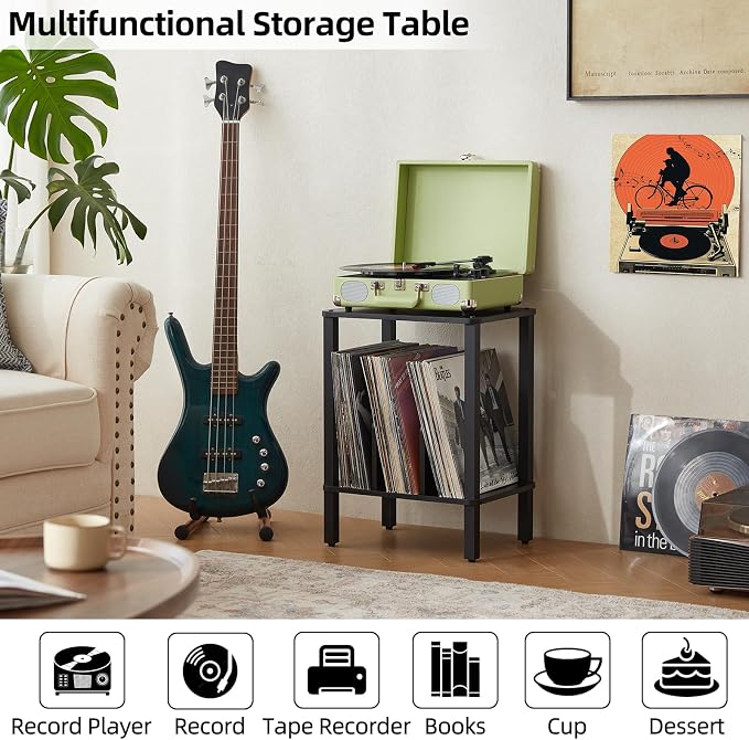LELELINKY 2-Tier Record Player Stand - Image 7