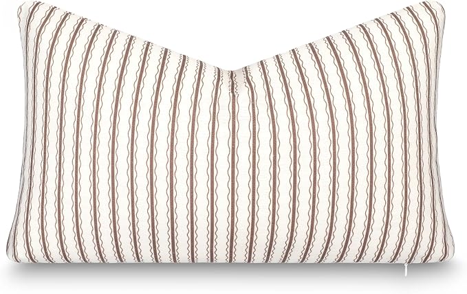 Crumbs Home Modern Farmhouse California Casual Indoor Outdoor Lumbar Pillow by CRUMBSHOME