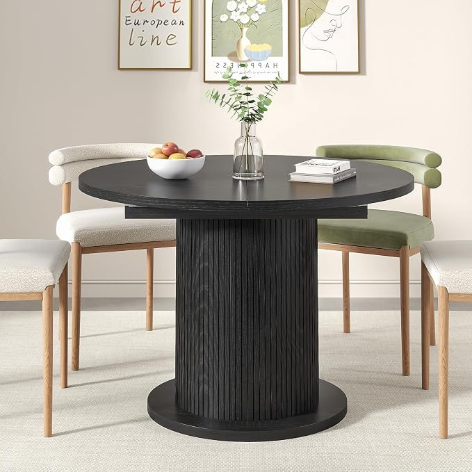 43.3 inch 59 inch Adjustable Size Round Dining Table - Image 3