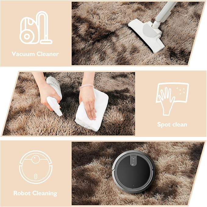 9x12 Fluffy Area Rugs for Living Room, Large Fuzzy Shag Area Rug for Bedroom - Image 4
