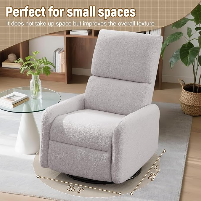 Korser 360° Rocking Chair, Nursery Rocker Chair - Image 7