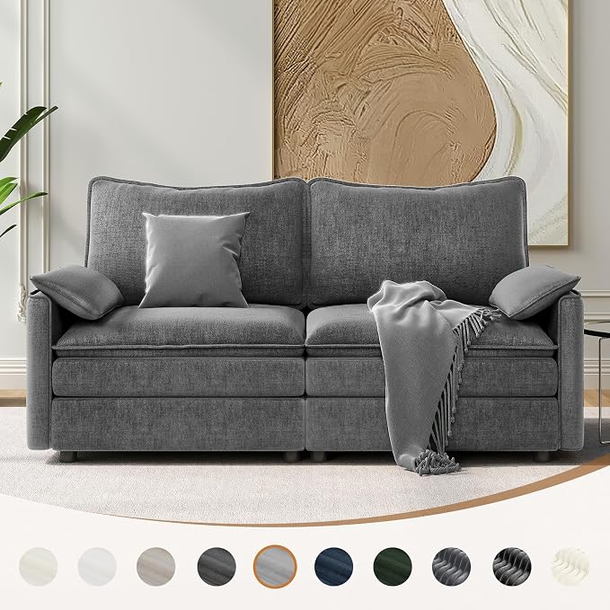 Vesgantti 74" Loveseat Sofa for Living Room, Comfy Cloud Couch Deep Seat - Image 8