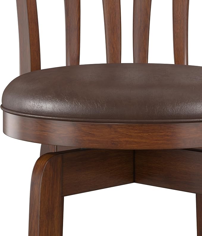 Hillsdale 29.5" Savana Wood Swival Bar Height Stool - Image 7