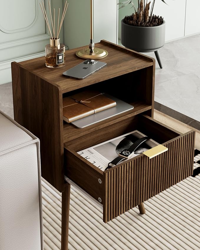 Veegle Nightstand, Modern Bedside Table - Image 4