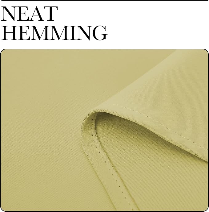 NICETOWN Blackout Curtains for Living Curtains, Paler Yellow, 2 Panels - Image 7