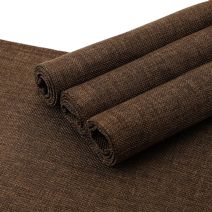BALCONY & FALCON Faux Linen Placemats Set of 4 Washable Place Mats Heat - Image 3