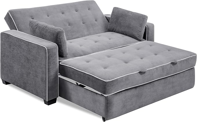 Serta Ainsley 72.6" Convertible Sleeper Sofa, Queen Size, Dreamcoil Comfort - Image 4