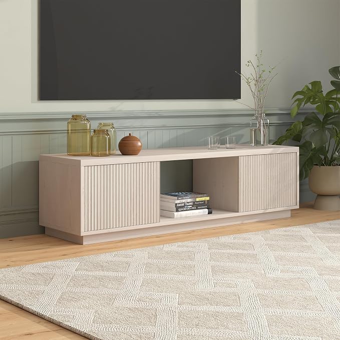 Henn&Hart Fluted TV Stand for TVs up to 65" - Image 8