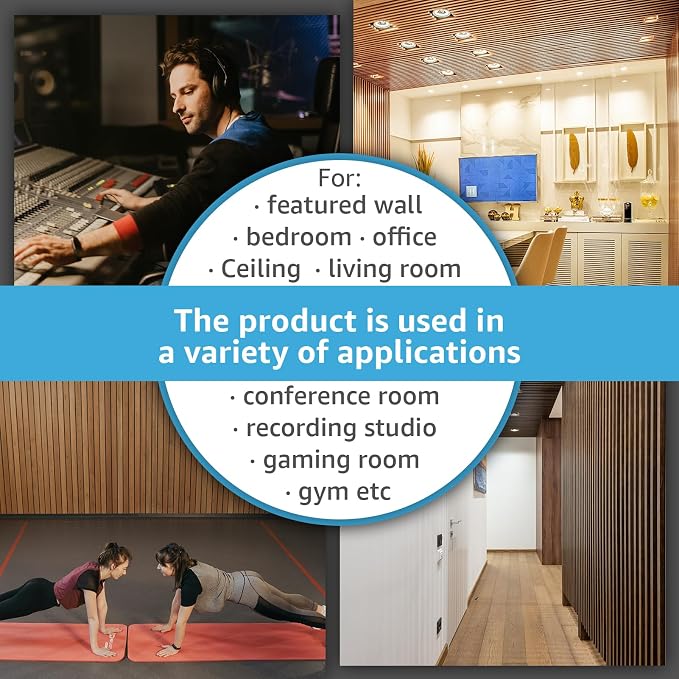 Art3d 107" x 8" Wall Panel 3D Fluted - Image 7