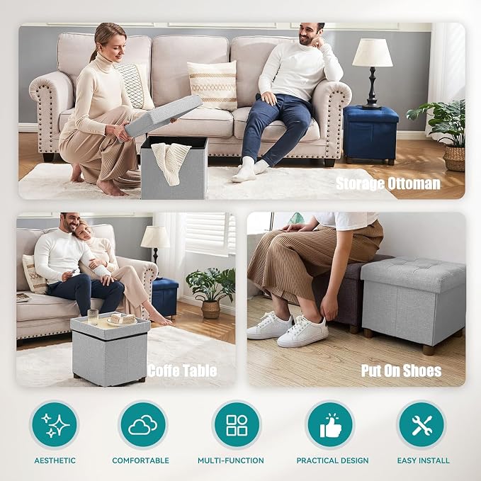 BRIAN & DANY Small Ottoman - Image 6