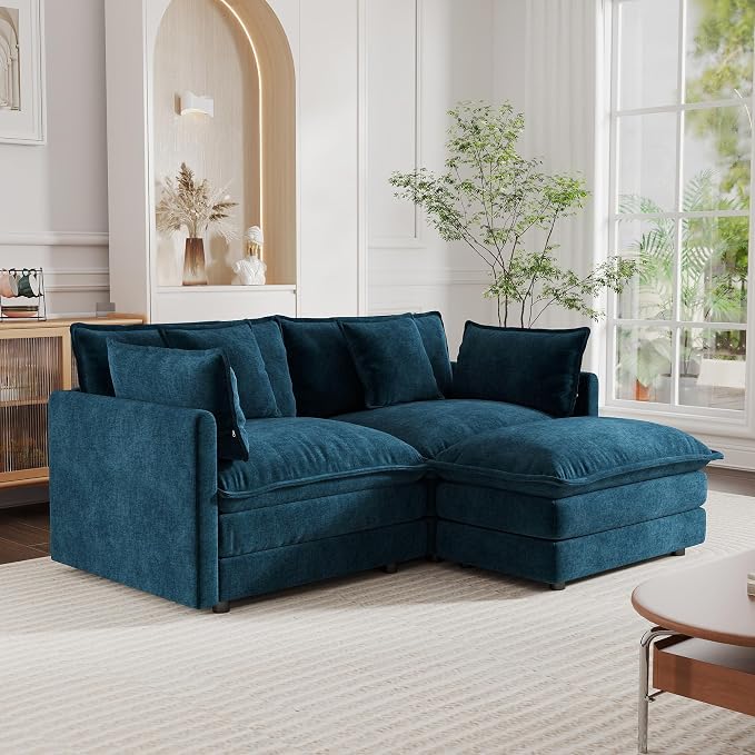 mikibama Modular Sectional Sofa, 76.4 Inch L Shaped Couch Set - Image 9
