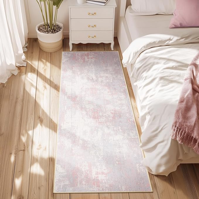Washable Area Rugs 2'x10' Non-Slip Modern Abstract Soft - Image 5