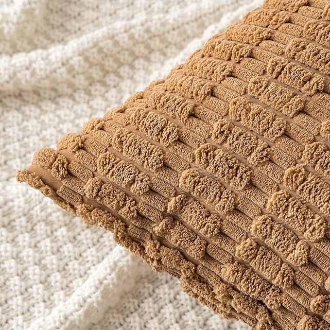 MIULEE Pack of 2 Corduroy Decorative Lumbar Throw Pillow Covers 20x12 Inch Soft - Image 5