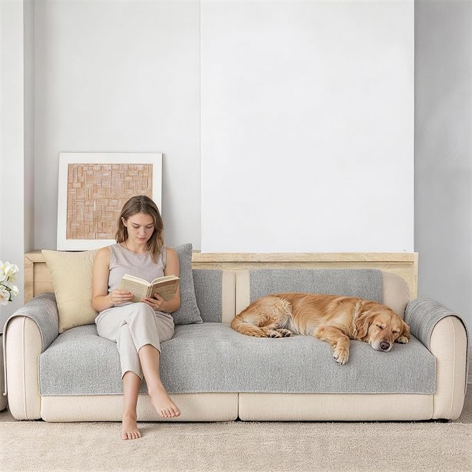 Premium Chenille Sofa Cushion Covers，Upgraded Anti-Slip Sectional Couch - Image 3