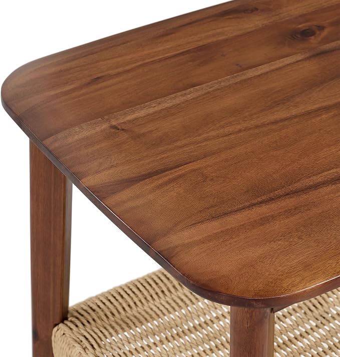 Alaterre Furniture Calais 2-Tier Solid Wood End Table - Image 10