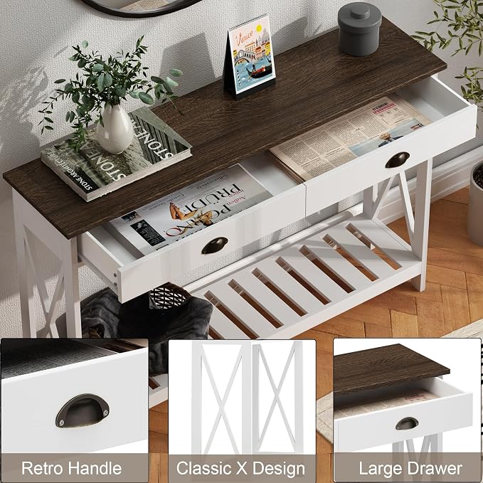 ChooChoo 47" Farmhouse Console Table - Image 5