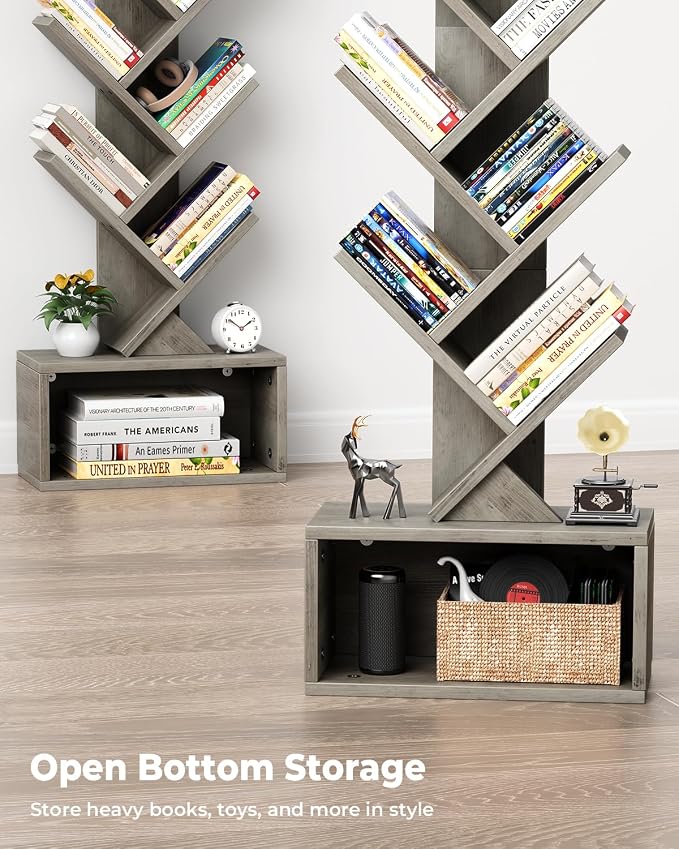 Evermagin 6 Tier Tree Bookshelf - Image 5