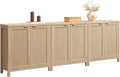 SICOTAS Rattan Cabinet Sideboard Buffet Storage Cabinet by SICOTAS