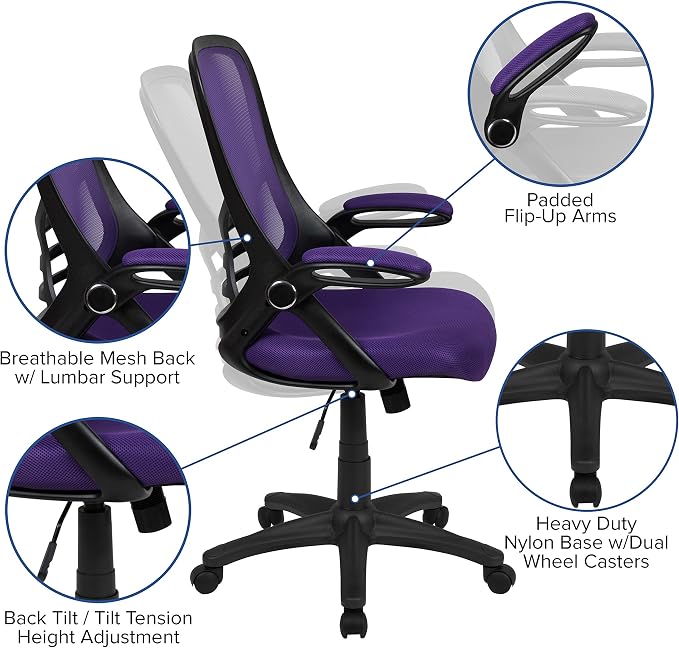 Flash Furniture Porter High-Back Swivel Office Chair - Image 4