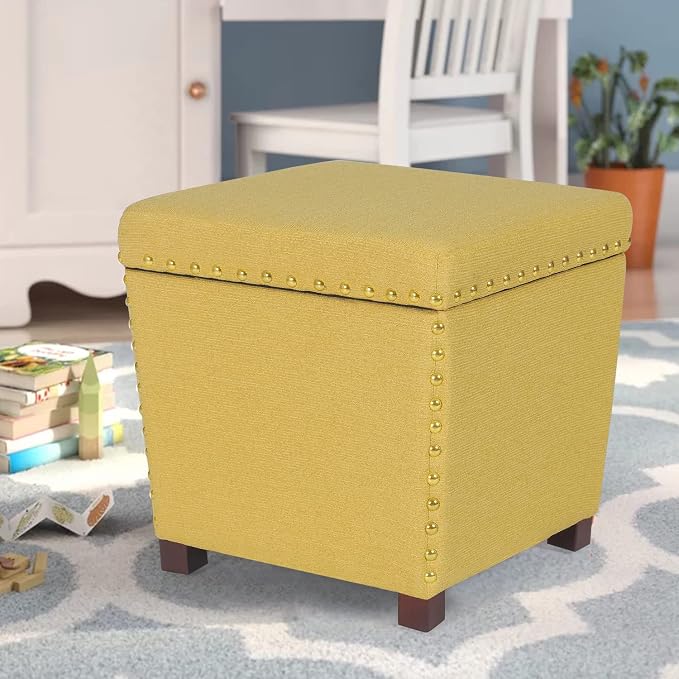 Adeco Square Storage Ottoman - Image 9