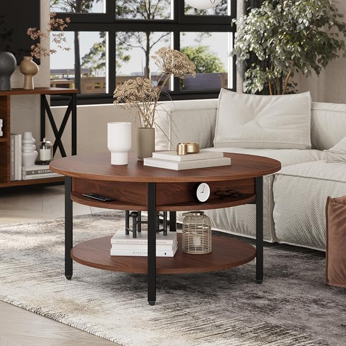 FABATO Round Lift Top Coffee Table - Image 4