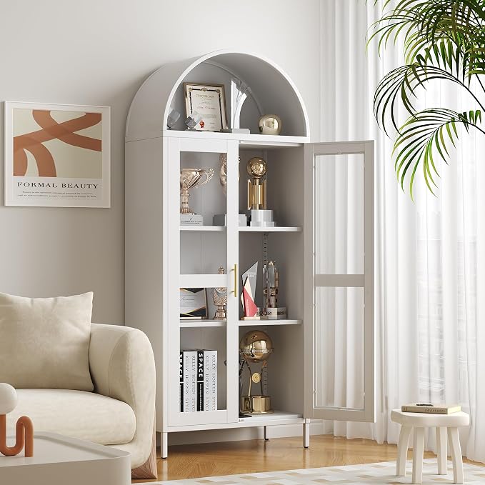 VEXPOR 73" Tall Arched Display Cabinet - Image 3