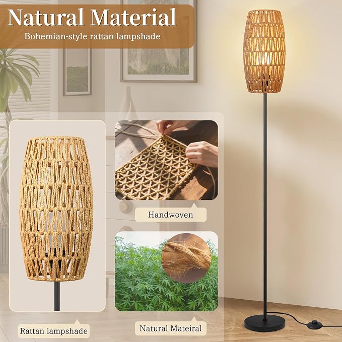 Ruiever Floor Lamp for Living Room, Farmhouse Floor lamp, Modern Standing lamp - Image 7
