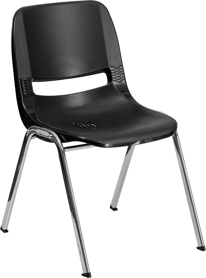 Flash Furniture HERCULES Series 440 lb. Capacity Kid's Black Ergonomic Shell - Image 3