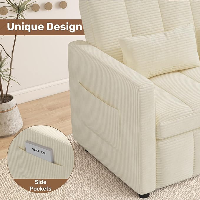 Nebuaegis Sleeper Sofa Bed, 3-in-1 Convertible Pull Out Couch - Image 6