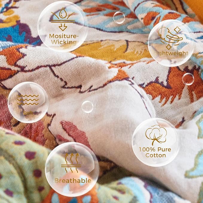 LUTBM Boho Throw Blanket for Bed Cotton Blankets Twin Size for Bedroom Living - Image 7