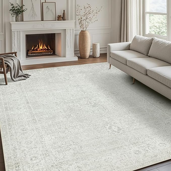 Washable Rugs 5x7 Area Rugs for Living Room, Large Carpets, Ultra Soft Faux by Srugn