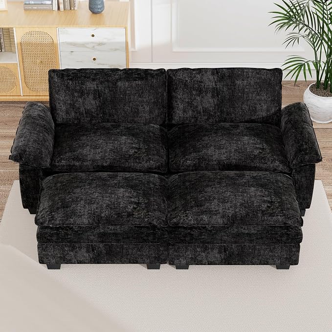 mestyl Oversized Chaise Lounge Chair Indoor, Modular Loveseat Sectional Sofa - Image 7