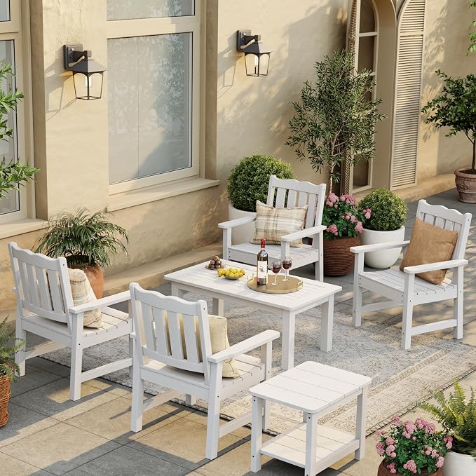 Stoog 3 Piece Patio Dining Sets, All-Weather Patio Chairs - Image 2