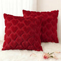 decorUhome Valentine’s Day Soft Plush Throw Pillow Covers 18x18 Inch Set of 2 by decorUhome