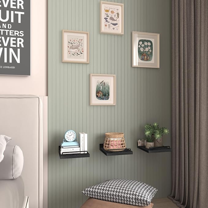 RYOFOBETTO Small Floating Shelf, 6 X 6 Inches Farmhouse Wall Shelves - Image 5