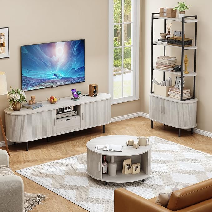 ONBRILL 69" TV Stand with Power Outlet - Image 9