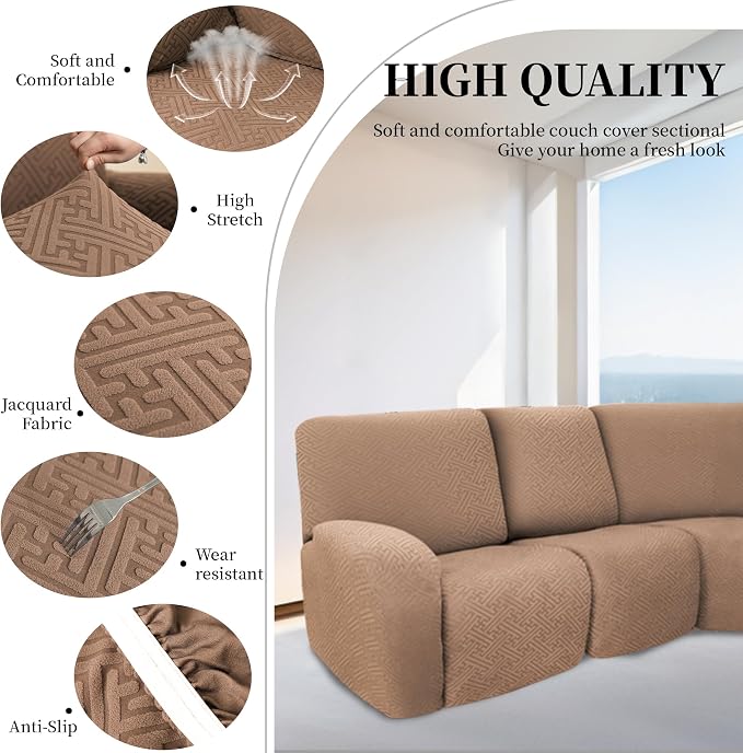 100% Waterproof Sectional Recliner Couch Covers - Image 5