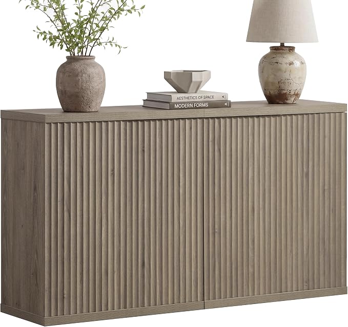 SICOTAS Buffet Cabinet with Storage Accent Sideboard Modern Credenza with Doors by SICOTAS